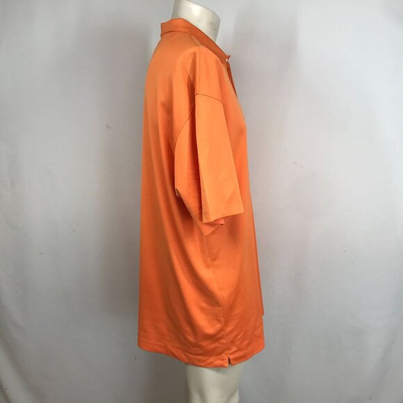 NIKE GOLF - MEN'S XLARGE -ORANGE SHORT SLEEVE COLLARED POLYESTER GOLF SHIRT - Picture 4 of 8